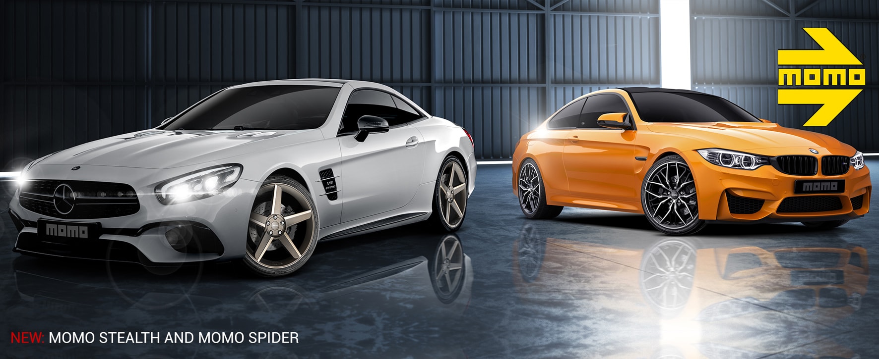MOMO stealth MOMO spider alloy wheels